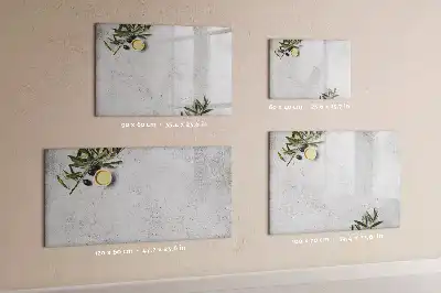 Magnetická kreslicí tabule minimalistické olivy