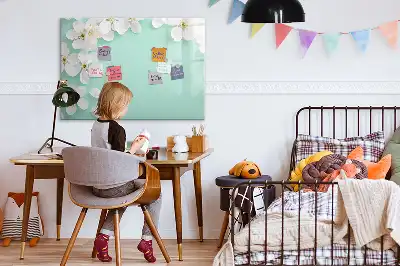 Popisovatelná magnetická tabule motiv plovoucí sedmikrásky
