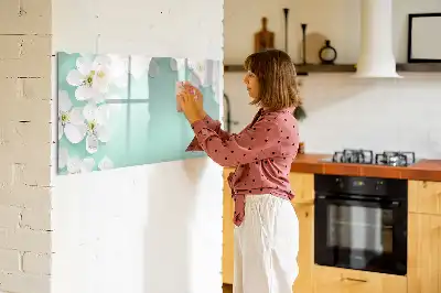 Popisovatelná magnetická tabule motiv plovoucí sedmikrásky
