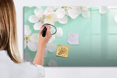 Popisovatelná magnetická tabule motiv plovoucí sedmikrásky