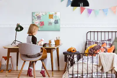 Popisovatelná magnetická tabule motiv plovoucí sedmikrásky