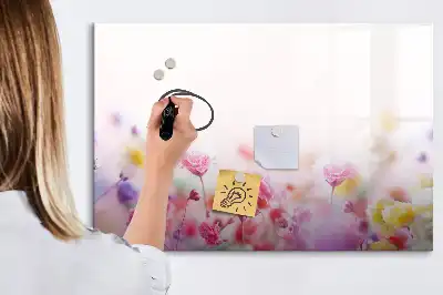 Magnetická kreslící tabule květiny na louce