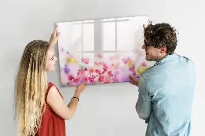 Magnetická kreslící tabule květiny na louce