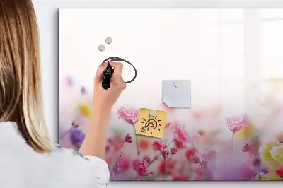 Magnetická kreslící tabule květiny na louce