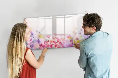 Magnetická kreslící tabule květiny na louce