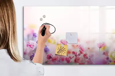 Magnetická kreslící tabule květiny na louce