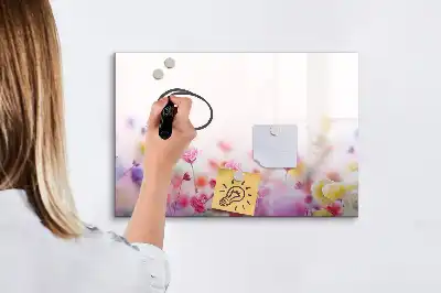 Magnetická kreslící tabule květiny na louce