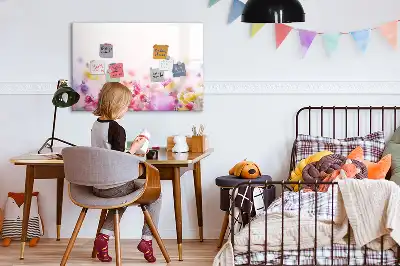 Magnetická kreslící tabule květiny na louce