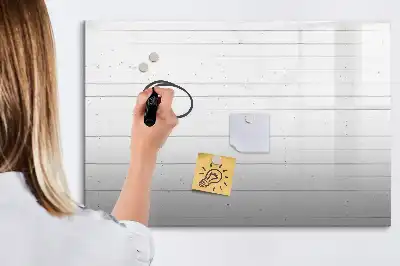 Popisovatelná magnetická tabule v dekoru dřevěných panelů