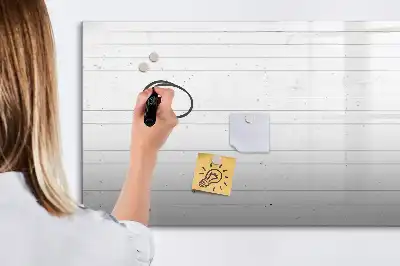 Popisovatelná magnetická tabule v dekoru dřevěných panelů