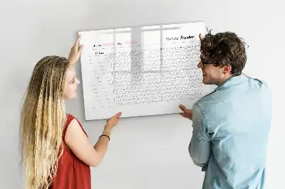 Magnetická kreslicí tabule pro sledování návyků