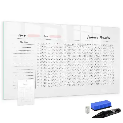 Magnetická kreslicí tabule pro sledování návyků