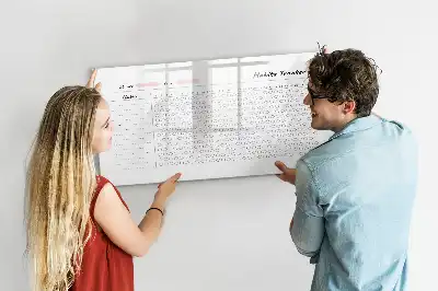 Magnetická kreslicí tabule pro sledování návyků