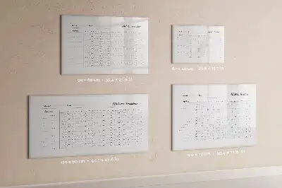 Magnetická kreslicí tabule pro sledování návyků