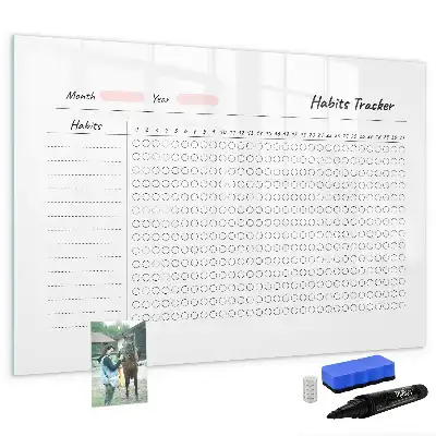 Magnetická kreslicí tabule pro sledování návyků