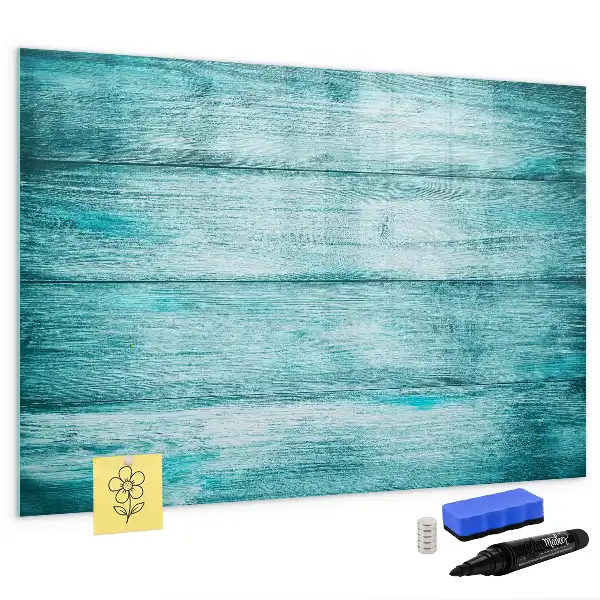 Magnetická kreslící tabule v designu modrého starého dřeva