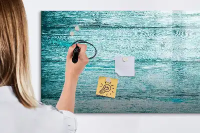 Magnetická kreslící tabule v designu modrého starého dřeva