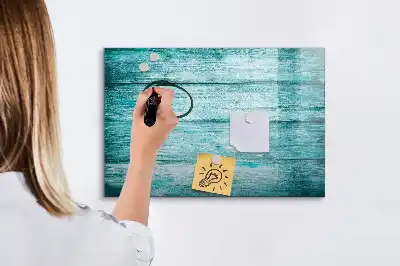 Magnetická kreslící tabule v designu modrého starého dřeva