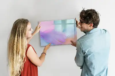 Popisovatelná magnetická tabule barevná pírka