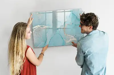 Magnetická kreslící tabule v dekoru mramoru