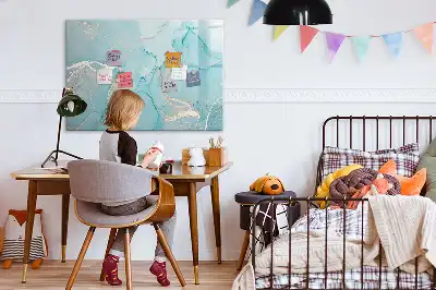 Magnetická kreslící tabule v dekoru mramoru