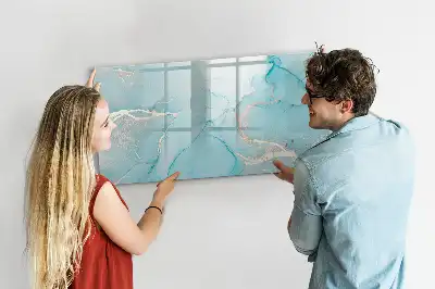 Magnetická kreslící tabule v dekoru mramoru