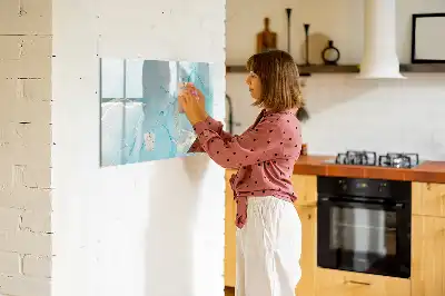 Magnetická kreslící tabule v dekoru mramoru