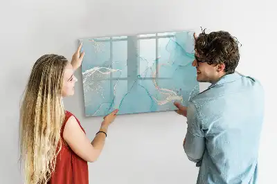 Magnetická kreslící tabule v dekoru mramoru