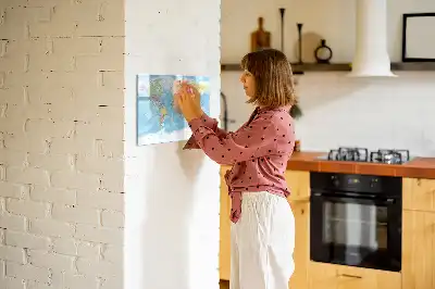 Politická mapa světa popisovatelná magnetická tabule