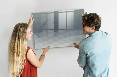 Popisovatelná magnetická tabule v designu Vlny