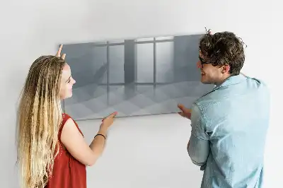 Popisovatelná magnetická tabule v designu Vlny