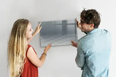 Popisovatelná magnetická tabule v designu Vlny