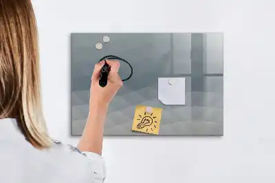 Popisovatelná magnetická tabule v designu Vlny
