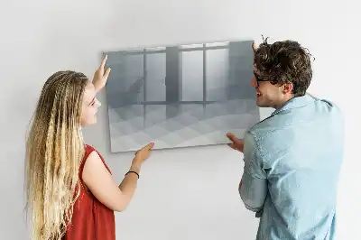 Popisovatelná magnetická tabule v designu Vlny