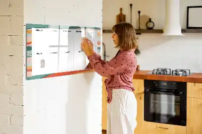 Magnetický týdenní plánovač v retro stylu
