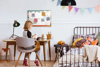 Magnetický týdenní plánovač v retro stylu
