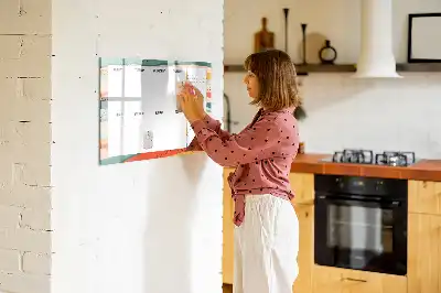 Magnetický týdenní plánovač v retro stylu