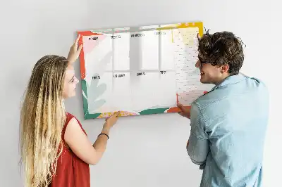 Magnetická kreslící tabule základní týdenní plánovač