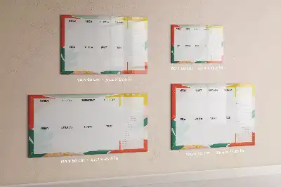 Magnetická kreslící tabule základní týdenní plánovač