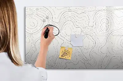 Popisovatelná magnetická tabule s motivem abstrakce skvrn