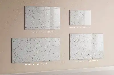 Popisovatelná magnetická tabule s motivem abstrakce skvrn