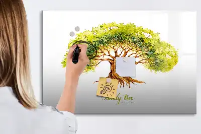Magnetická kreslící tabule ve tvaru rodokmenu