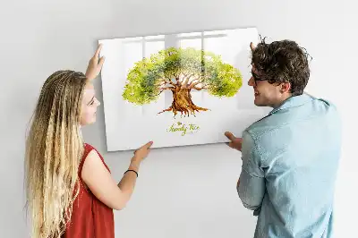 Magnetická kreslící tabule ve tvaru rodokmenu