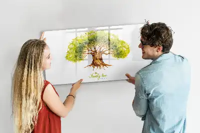 Magnetická kreslící tabule ve tvaru rodokmenu