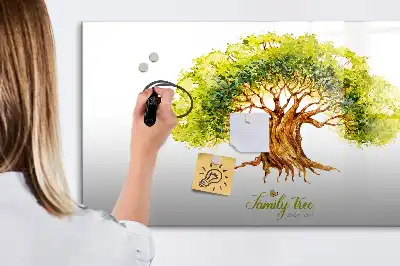 Magnetická kreslící tabule ve tvaru rodokmenu