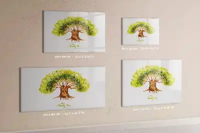 Magnetická kreslící tabule ve tvaru rodokmenu