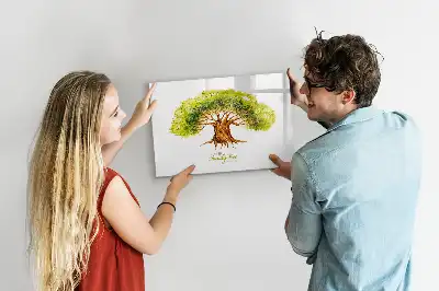 Magnetická kreslící tabule ve tvaru rodokmenu
