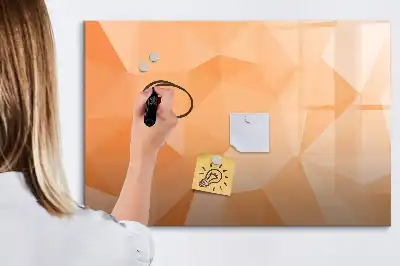 Magnetická kreslící tabule s motivem abstrakce trojúhelníku