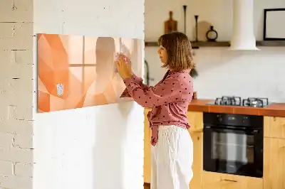 Magnetická kreslící tabule s motivem abstrakce trojúhelníku