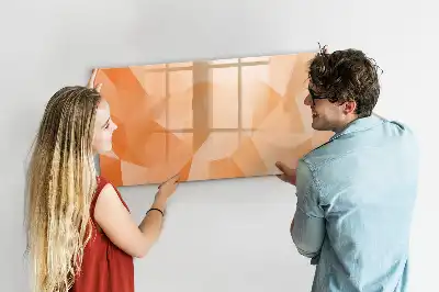 Magnetická kreslící tabule s motivem abstrakce trojúhelníku
